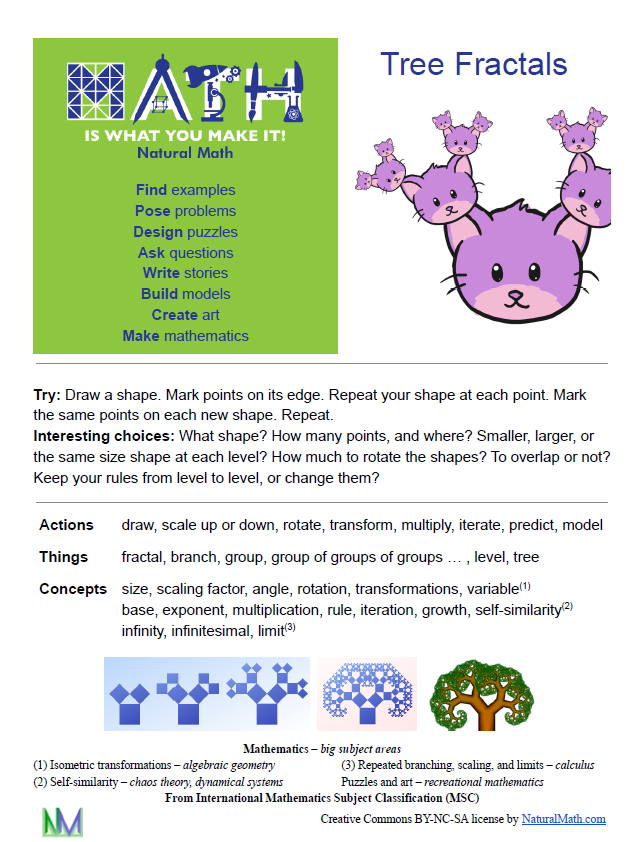Natural Math Tree Fractal Flyer