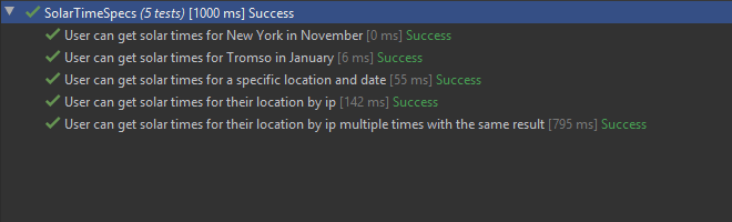 Test suite