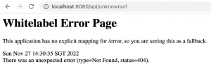 Disable Whitelabel Error Page in Spring...